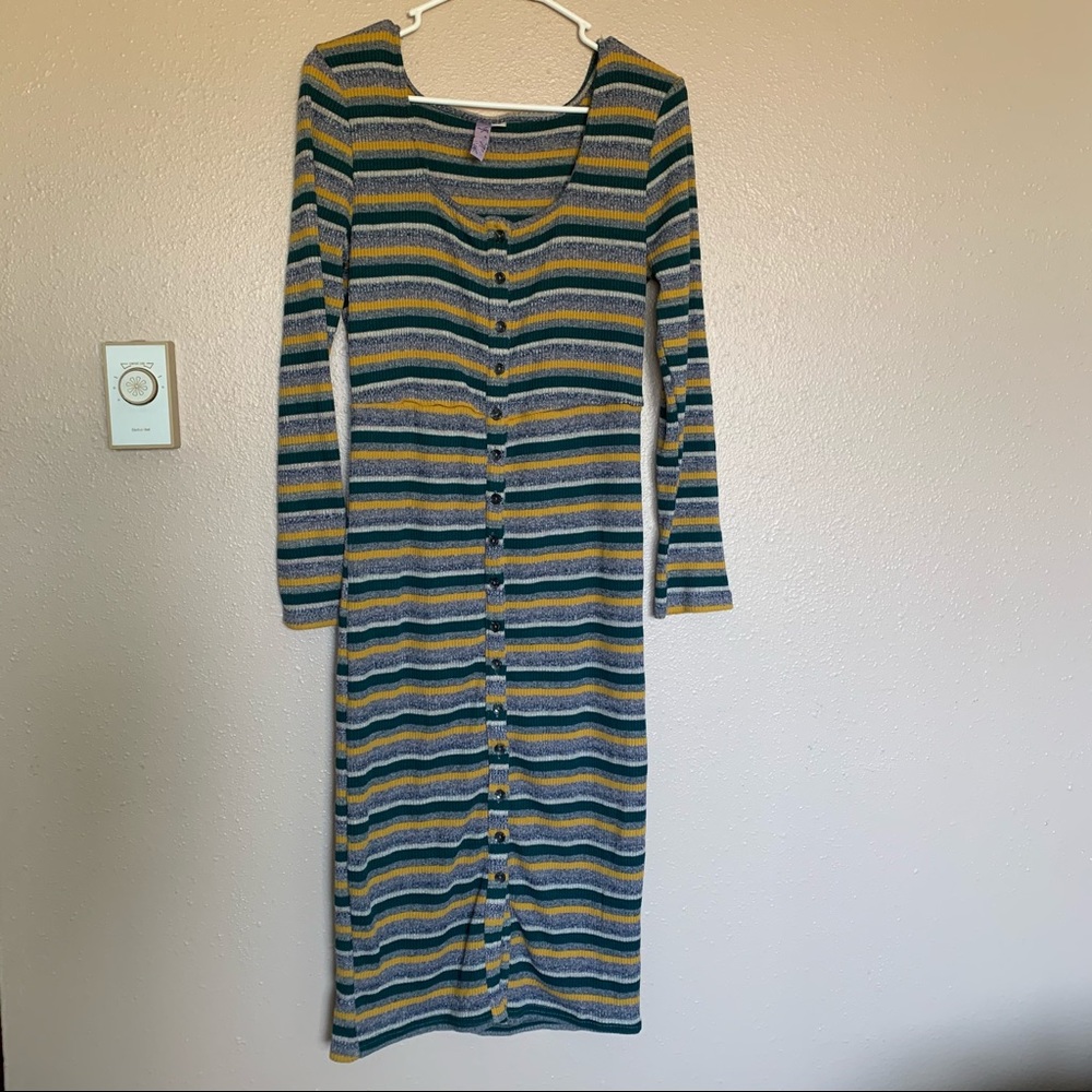 Comfy Cute Striped Swearer Dress